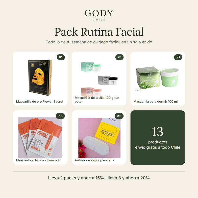 Pack Rutina Facial · 13 productos